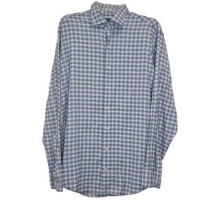 Peter Millar Crown Crafted Men's Large Plaid Button Down